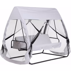 Description générale Cette magnifique balancelle de jardin convertible 3 places est parfaite pour vous détendre et profiter d ...