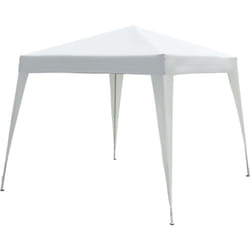 Outsunny - Tonnelle barnum de jardin pop-up pliant 2,4L x 2,4l x 2,5H m acier polyester imperméabilisé anti uv avec sac de transport blanc