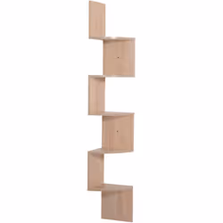 Description générale Cette étagère d'angle au design zig zag apporte une touche d'esthétisme et d'originalité à votre intérie ...