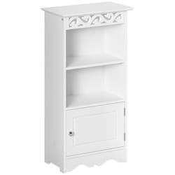 Meuble bas de salle de bain moderne 40L x 23l x 80H cm blanc 40x23x80cm Blanc