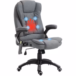 Description générale Fauteuil de bureau direction massant, relaxant et chauffant, conçu pour offrir un confort optimal pendan ...