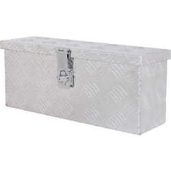 Boite de rangement - boîte à outils en aluminium - caisse à outil alu. verrouillage clé dim. 50L x 15,5l x 20,5H cm - Homcom