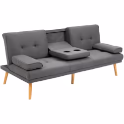 Description générale Le canapé convertible 3 places au design scandinave apporte une touche d'élégance à votre intérieur. Ave ...