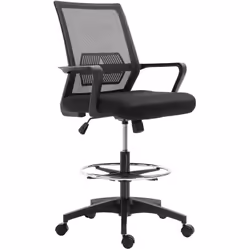 Description générale Ce fauteuil de bureau assise haute réglable est le modèle idéal pour travailler dans le confort. Install ...