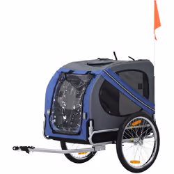 Description générale Cette remorque vélo de transport pour animaux est idéale pour emmener votre chien lors de vos promenades ...