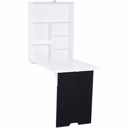 Description générale Inspiré par les tendances modernes du home staging, ce bureau mural pliable est parfait pour les petits  ...