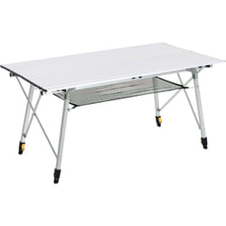 Table pliante en aluminium table de camping table de jardin 6 personnes hauteur réglable + sac de transport
