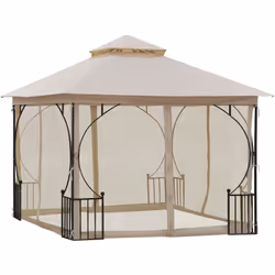 Description générale - Pavillon de jardin tonnelle de style colonial, élégant et idéal pour les événements tels que mariages, ...