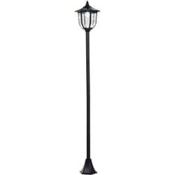 Outsunny - Luminaire extérieur solaire lampadaire lanterne classique led 60 Lm max. dim. 26L x 26l x 177H cm noir