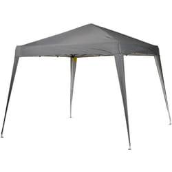 Outsunny - Tonnelle barnum de jardin pop-up pliant 2,4L x 2,4l x 2,5H m acier polyester imperméabilisé anti uv avec sac de transport gris