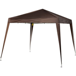 Outsunny - Tonnelle barnum de jardin pop-up pliant 2,4L x 2,4l x 2,5H m acier polyester imperméabilisé anti uv avec sac de transport chocolat