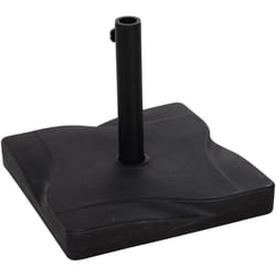 Pied de parasol base de lestage parasol carré dim. 41,5L x 41,5I x 35H cm poids net 20 Kg ciment hdpe noir