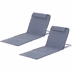 Profitez d'une journée ensoleillée en duo avec ce lot de 2 tapis/matelas de plage. Son matelas avec revêtement en polyester P ...
