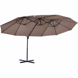 Description générale Cet élégant parasol déporté grande taille est idéal pour profiter de votre extérieur entre amis ou en fa ...