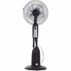 Homcom - Ventilateur brumisateur oscillant 90W 4 vitesses H120cm D44cm Noir Gris