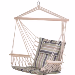 Description générale Cette superbe chaise suspendue hamac vous permettra de profiter pleinement du soleil dans votre jardin,  ...