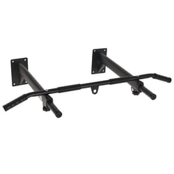 Barre de traction - barre de Fitness - HOMCOM - fixation murale support sac de frappe ou sangles TRX intégré - max. 150 Kg - noir