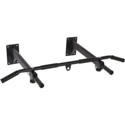 Homcom - Barre de traction barre de Fitness fixation murale support sac de frappe ou sangles trx intégré charge max. 150 Kg acier noir