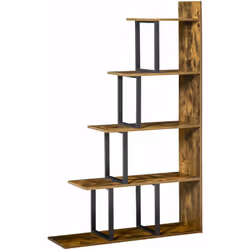 Cette étagère bibliothèque de rangement est idéale pour installation dans votre salon, chambre, bureau, etc... En forme d'esc ...