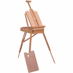 Description générale Ce chevalet en bois de hêtre est idéal pour la pratique de la peinture, offrant un modèle réglable en ha ...