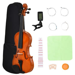 HOMCOM - violon - Bois - 58x21x7cm - Marron
