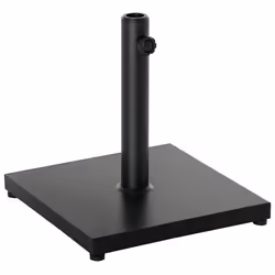 Pied de parasol base de lestage parasol carré dim. 40L x 40I x 43H cm poids net 11 Kg ciment métal noir
