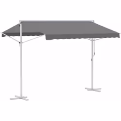Description générale Ce splendide store double pente manuel rétractable avec inclinaison du toit réglable sera idéal pour pro ...