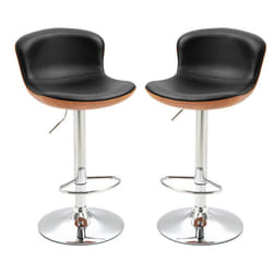 HOMCOM - tabouret - simili cuir - 46x50x106cm - Noir