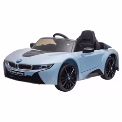 Voiture électrique enfants 6 V - V. max. 3 Km/h effets sonores + lumineux télécommande BMW I8 coupé bleu
