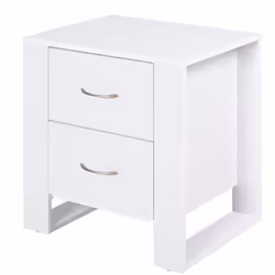 Description générale Cette table de chevet à 2 tiroirs de HOMCOM offre un espace suffisant pour ranger vos pyjamas, sous-vête ...