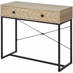 Description générale Cette table console élégante est la solution parfaite pour combler les vides dans votre pièce. Avec ses  ...