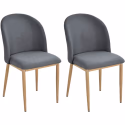 Description générale Ce sublime lot de 2 chaises de salle à manger design scandinave ajoutera une touche d'élégance, de raffi ...