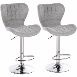 Description générale Ce lot de 2 tabourets de bar au design contemporain ajoutera une touche d'élégance et de modernité à vot ...