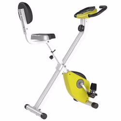 HOMCOM - vélo dappartement - Acier - 43x97x109cm - Jaune