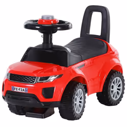 Porteur enfants voiture 12-36 mois coffre klaxon rouge