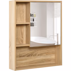 Description générale Cette armoire murale avec miroir est idéale pour votre salle de bain ou vos toilettes. Elle vous permet  ...