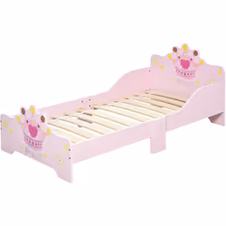 Description générale Ce joli lit enfant design princesse rose avec sommier inclus offre à votre petite fille un confortable e ...