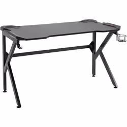 Ce superbe bureau gamer avec texture élégante imitation fibre de carbone ajoutera une touche de modernité supplémentaire à vo ...