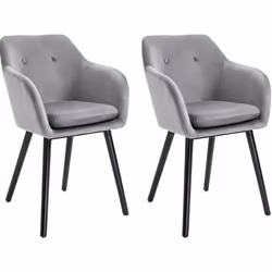 Description générale Ce lot de 2 chaises de visiteur design scandinave apportera une touche d'élégance et de modernité à votr ...