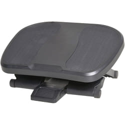 Homcom - Repose-pied ergonomique de bureau hauteur et inclinaison réglables 45L x 34l cm gris