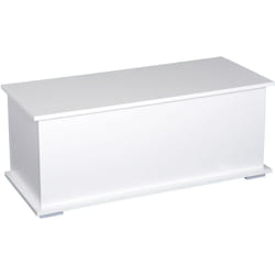 Homcom - Coffre malle de rangement coffre à jouets dim. 100L x 40l x 40H cm panneaux particules blanc