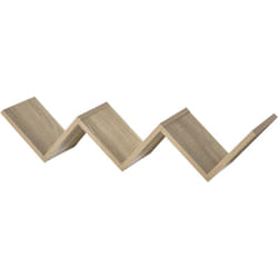 Homcom - Etagères murale flottante - design contemporain en v - kit fixation inclus - panneaux particules chêne clair