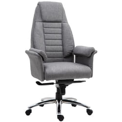 Vinsetto Fauteuil de bureau ergonomique hauteur réglable roulettes pivotantes 68 x 72 x 118-128 cm gris