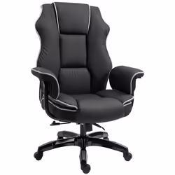 Vinsetto Fauteuil de bureau gamer ergonomique grand confort - 665L x 55l x 123-129H cm - noir
