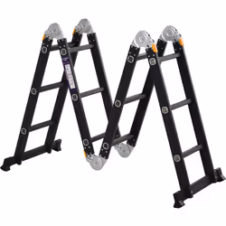 Description générale Cette échelle pliante multifonction en aluminium est idéale pour tous vos travaux d'intérieur et d'extér ...