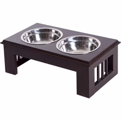 Améliorez la posture et digestion de votre chien avec ce superbe porte-gamelles surélevé ! Doté de 2 gamelles en acier inoxyd ...