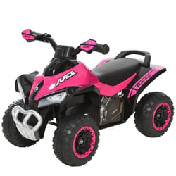 Porteur enfants quad 18-36 mois dim. 67L x 38l x 44H cm effets lumineux et sonores rose noir