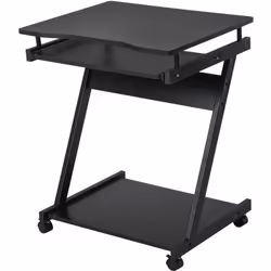 Description générale Ce bureau informatique roulant vous offre un espace de travail optimisé. Il est doté d'un plateau de tra ...
