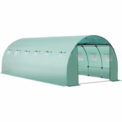 Cette bâche de rechange pour serre tunnel de jardin vous aidera à protéger vos plantes contre le froid et les oiseaux. Sa con ...