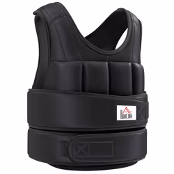 HOMCOM - gilet lesté - Tissu - 50x1x60cm - Noir